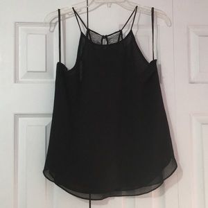 Black tank top